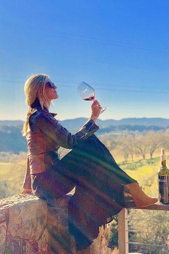 cheap honeymoon ideas sonoma valley girl with wine