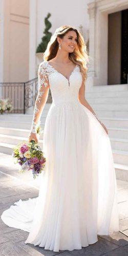 Fall Wedding Gowns With Sleeves Online ...