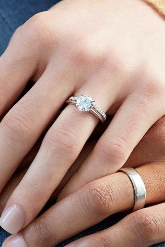 rose gold wedding rings simple diamond bluenilediamond via instagram