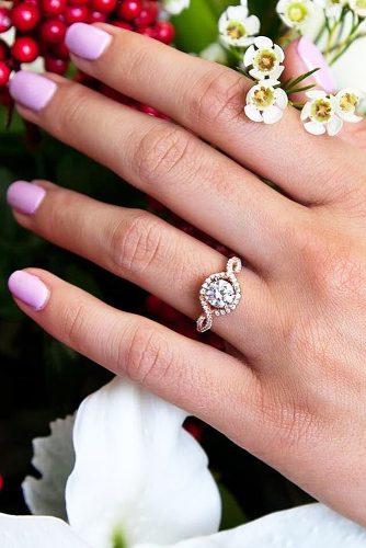 rose gold wedding rings twist simple coastdiamondjewelry via instagram