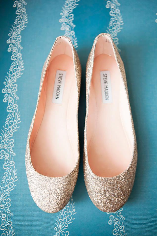 sparkle flats nude wedding shoes steve maden