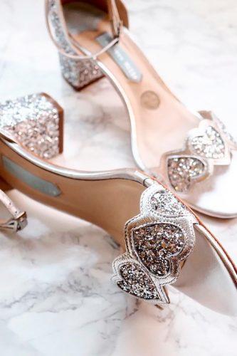 sparkly wedding shoes low heel