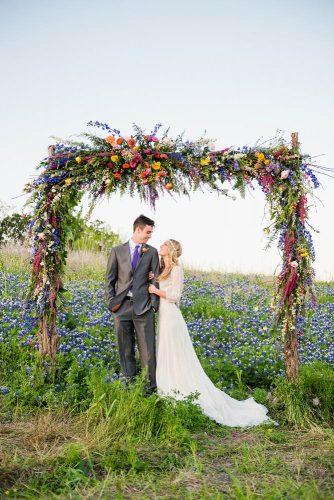 wedding ceremony decorations altar decorated with bright spring flowers villa st clair