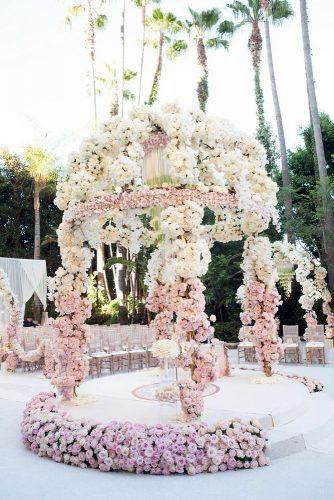 wedding ceremony decorations flower bridal gazebo lilac pink white ombre duke photography