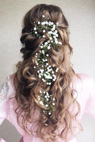 33 Wedding Hairstyles With Flowers Wedding Forward
