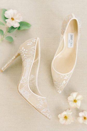 lace bride shoes