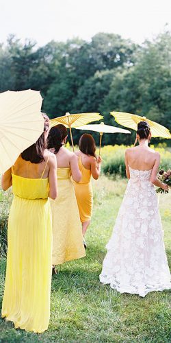 yellow bridesmaid dresses short long spaghetti straps jillian mitchell