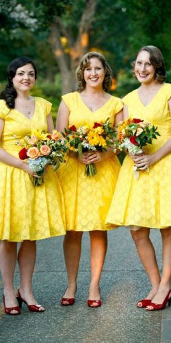 Magnificent Yellow Bridesmaid Dresses To Make This Day Bright