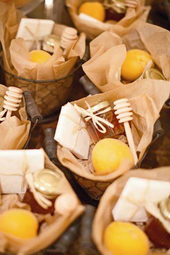 bridal shower favors jars with honey and fruit craftsunleashed