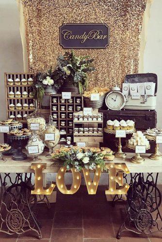 Vintage Wedding Cake Table Ideas 6