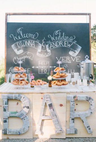 wedding dessert table ideas vintage modern wedding candy bar Kirsten Julia Photography