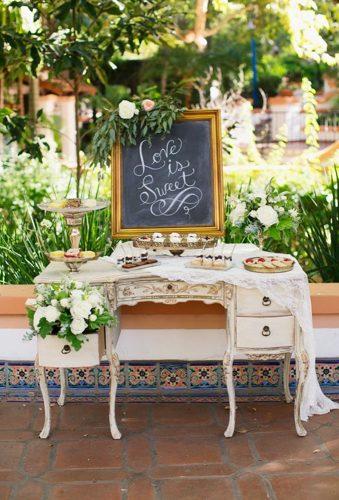 wedding dessert table ideas vintage modern white vintage candy bar damarismia