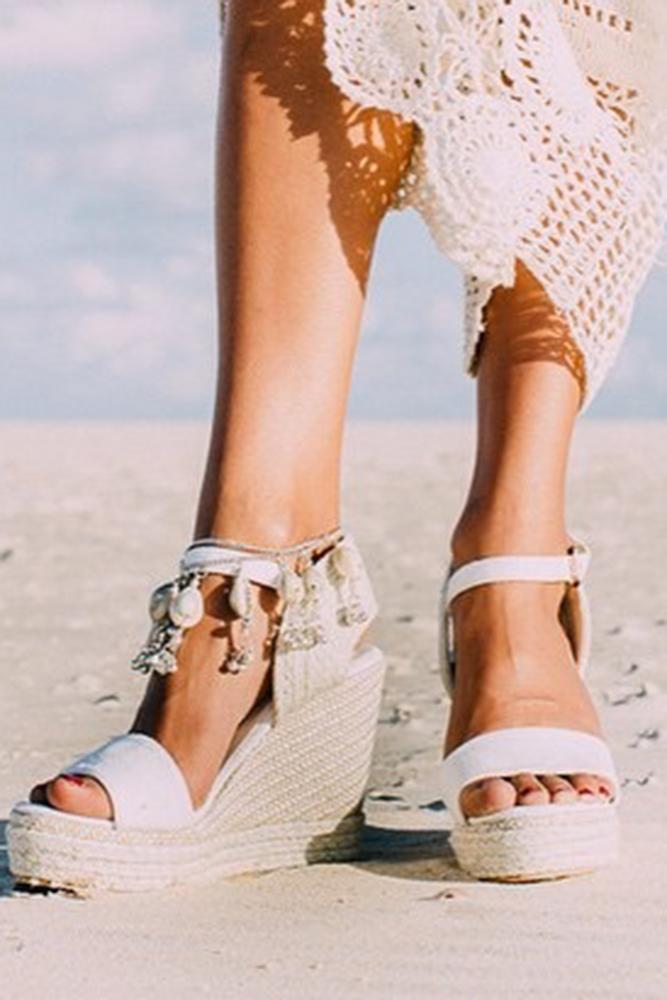 clear wedge wedding shoes