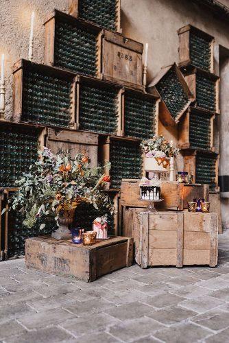 wooden crates wedding ideas flowers and cakes on rustic stands the visual partners