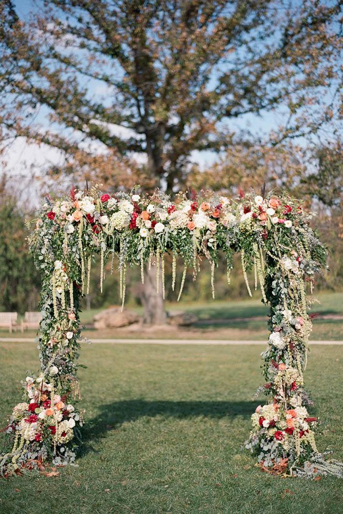 country wedding greenery wedding arch audra wrisley photography