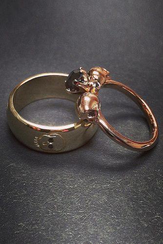 halloween wedding ideas rose gold unique engagement rings solitaire black diamond
