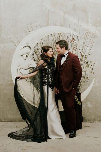 halloween wedding ideas tim burton inspired bridal couple photos and backdrop with love by georgie