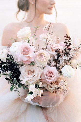 pink wedding bouquets modern blush with greenery serenity.photographyau