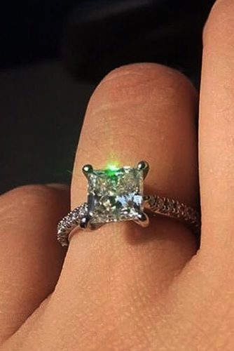 ritani pave band gold princess cut diamonds solitaire