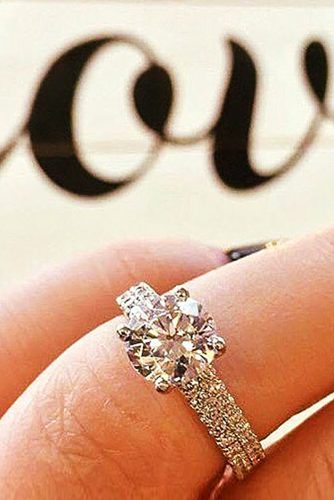 ritani pave band white gold solitaire split round cut