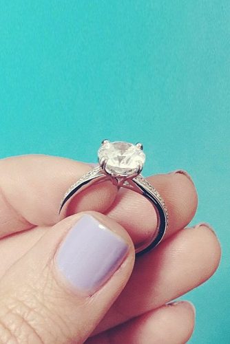 ritani round cut solitaire gold diamond simple