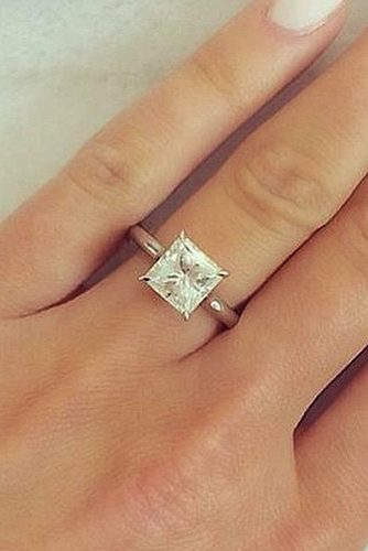 ritani simple princess cut solitaire diamond