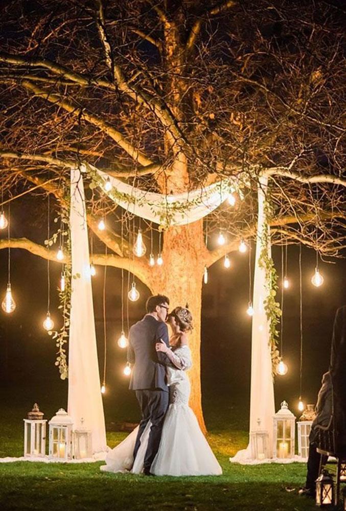 wedding light ideas light tree Stephanie Mballo