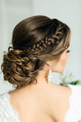 wedding updos with braids