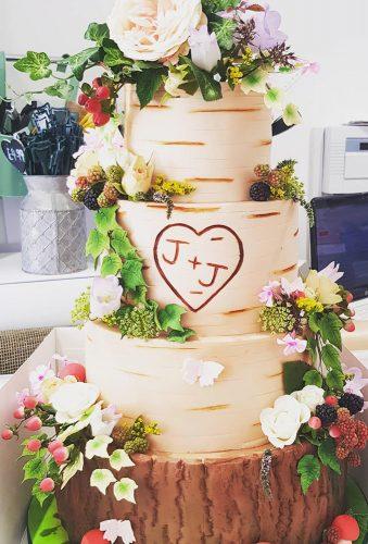 woodland themed wedding cakes romantic cake joscakeskersey