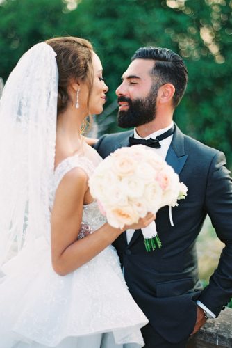 zeynab kanso wedding photo shoot happy bride and groom look at each other joseba sandoval