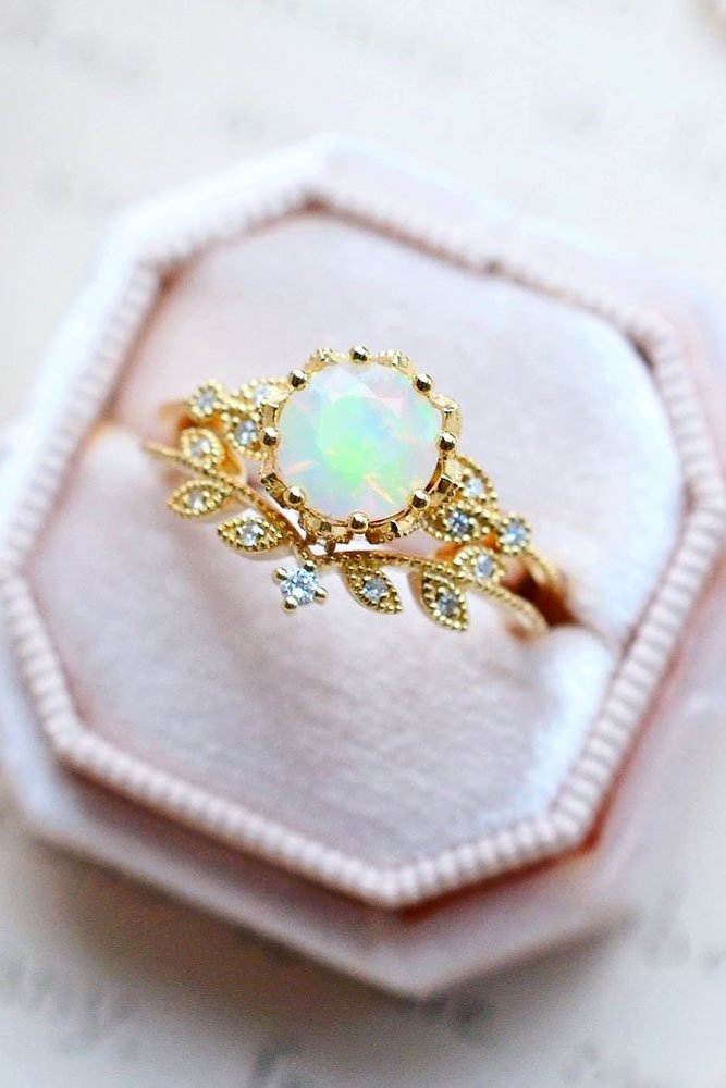 opal engagement rings unique opal rings rose gold engagement rings unique engagement rings ring boxes michelliafinejewelry