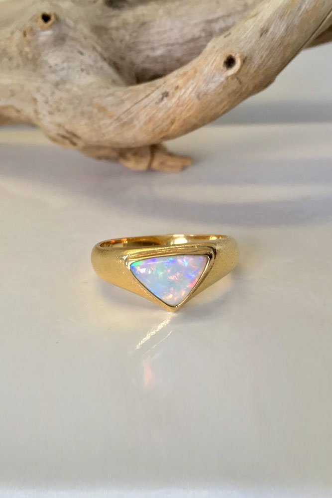 opal engagement rings rose gold engagement rings uniuqe engagement rings modern engagement rings minimalistic ring theopalcutter