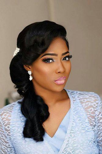 black hairstyles for wedding