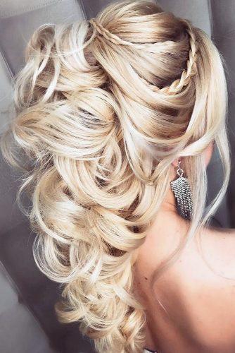 45 Half Up Half Down Wedding Hairstyles Ideas Wedding Forward