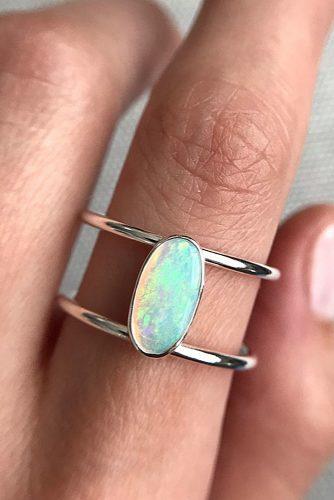 opal engagement rings oval cut solitaire modern
