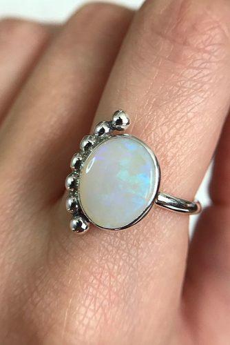 opal engagement rings oval cut unique white gold
