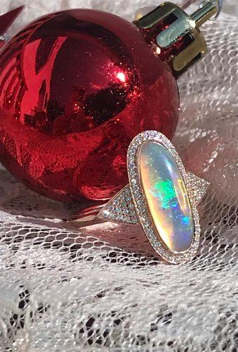 opal engagement rings oval opal ring gildedlane