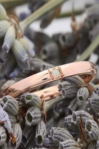 opal engagement rings rose gold simple round cut