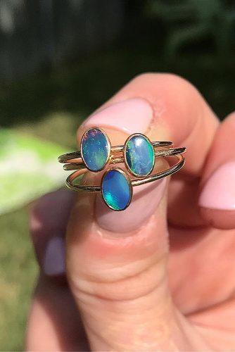 opal engagement rings simple oval cut rose gold