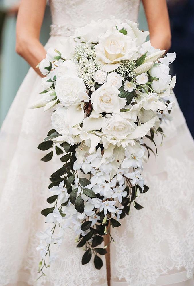 48 All White Wedding Bouquets Inspiration Page 2 of 8 Wedding Forward