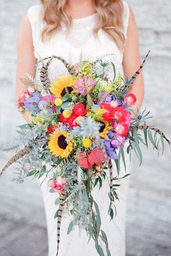 Sunflower Wildflower Wedding Bouquet