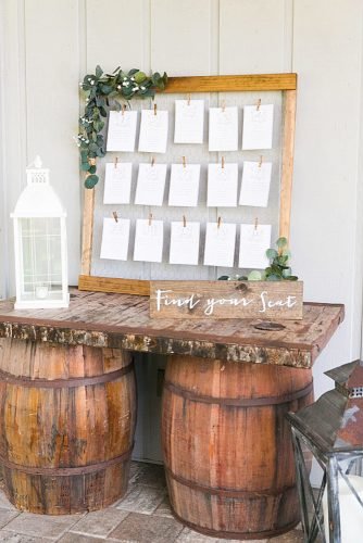 wine barrels wedding seating chart table barrels