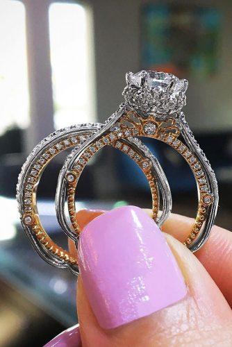 bridal sets unique wedding ring set white gold