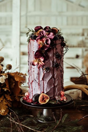 unique wedding cakes lilac with flowers and fruits littleleahskitchen via instagram and gabrielledesmarchais via instagram