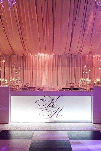 wedding monogram decor wedding bar
