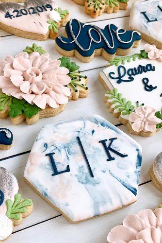 wedding monogram monogrammed wedding dessert