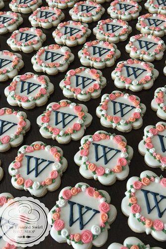 wedding monogram monogrammed wedding desserts