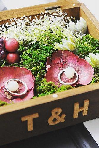 wedding monogram ring box