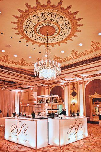 wedding monogram wedding bar decor