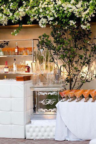 wedding monogram wedding bar decor ideas